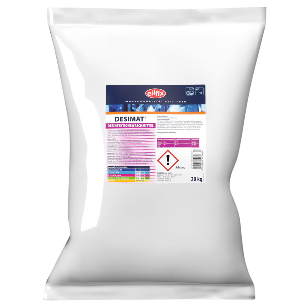 Eilfix Desimat Desinfektionswaschmittel, 20 KG Bild 1
