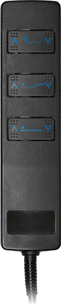 Handschalter für Pflegebett Okin für Modelle mit Okidrive +3 Antrieb Bild 1