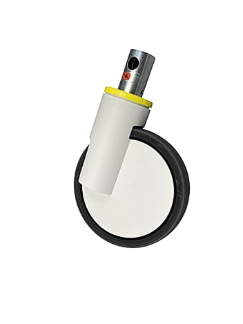 Die Rolle für Klinikbett Stiegelmeyer Puro ist geeignet für das Modell Puro und hat den Durchmesser von 150 mm.
␍ Bild 1