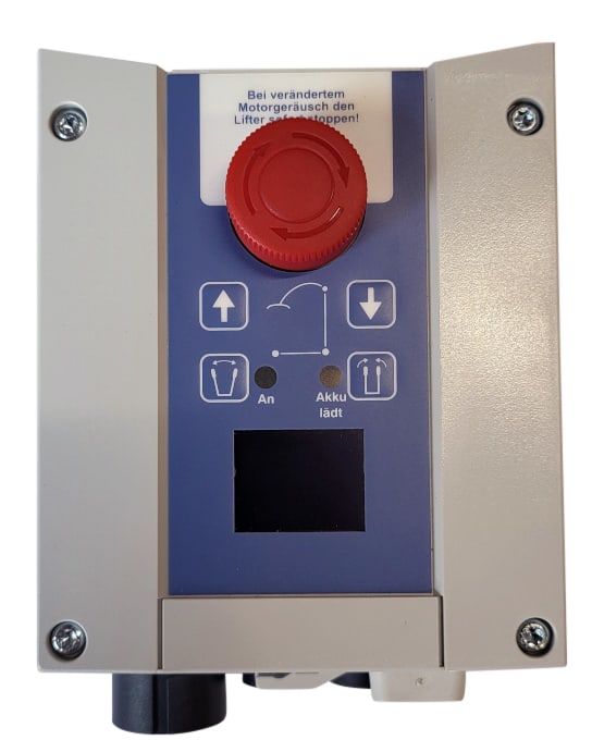Die Steuerbox für Aufstehhilfe/Lifter Ergolet ist kompatibel mit den Modellen Maya und Faun 2.1. Bild 1