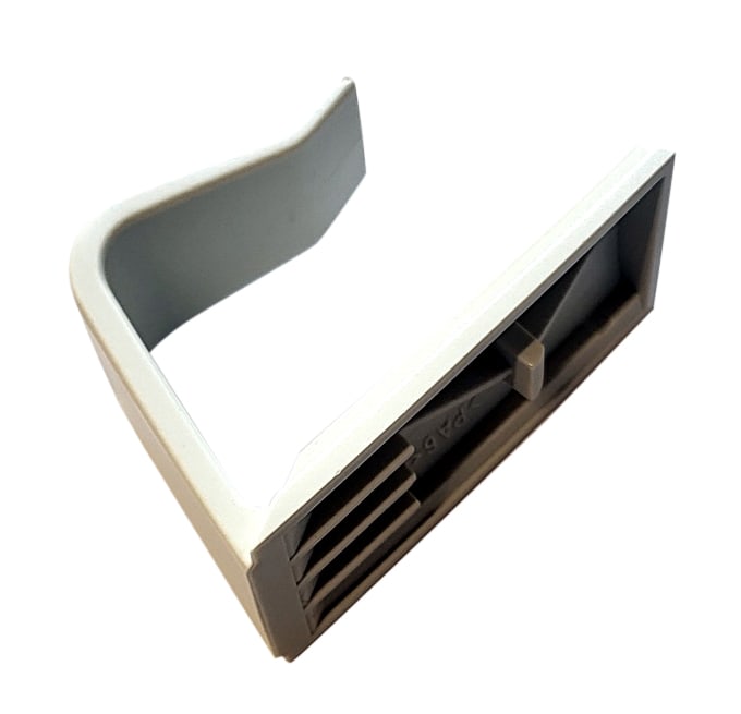 Der Handschalterhaken für Pflegebett Stiegelmeyer ist kompatibel mit dem Modell Classiko und hat die Farbe Grau.
␍ Bild 1