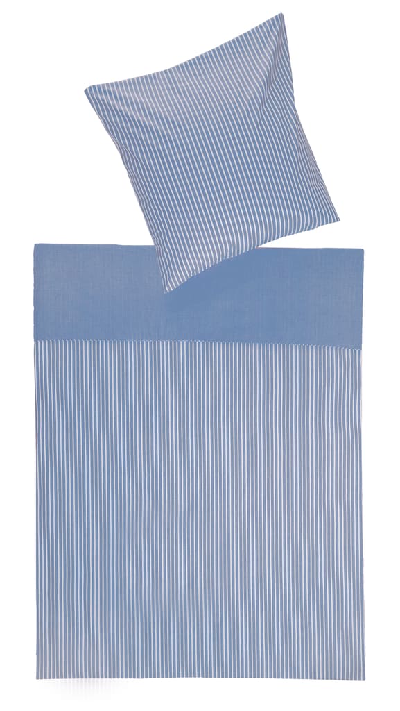 Wendekopfkissenbezug aus Mischgewebe mit Hotelverschluss & Streifendesign. Hygienisch, sicher & ideal für den Einsatz in Pflegeeinrichtungen. Bild 1