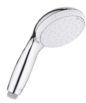 Die Handbrause Tempesta 100 hat 2 Strahlarten und ist für Durchlauferhitzer tauglich. Bild 1