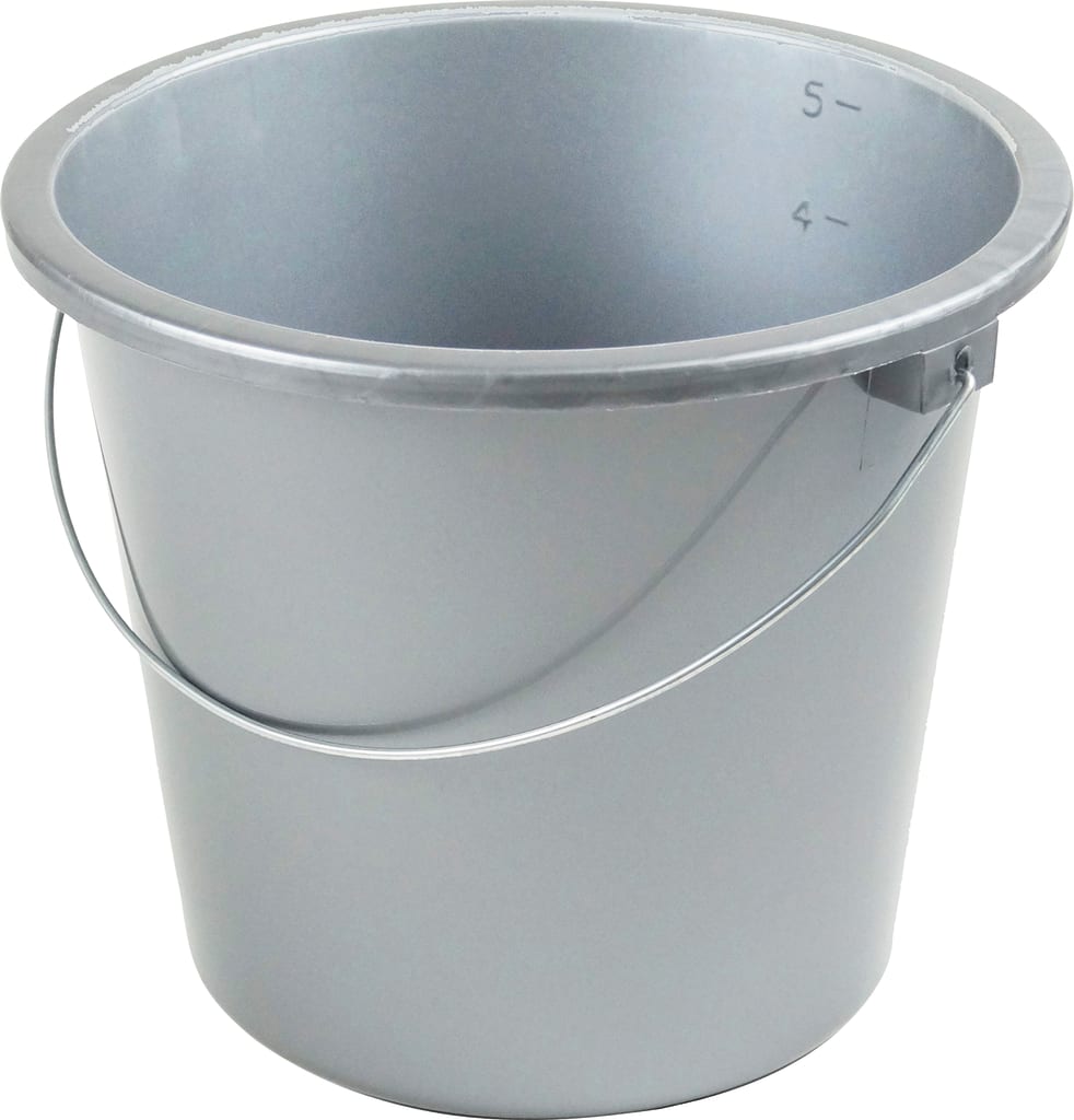 Haushaltseimer 10 Liter, hellgrau, 10 Stück Bild 1