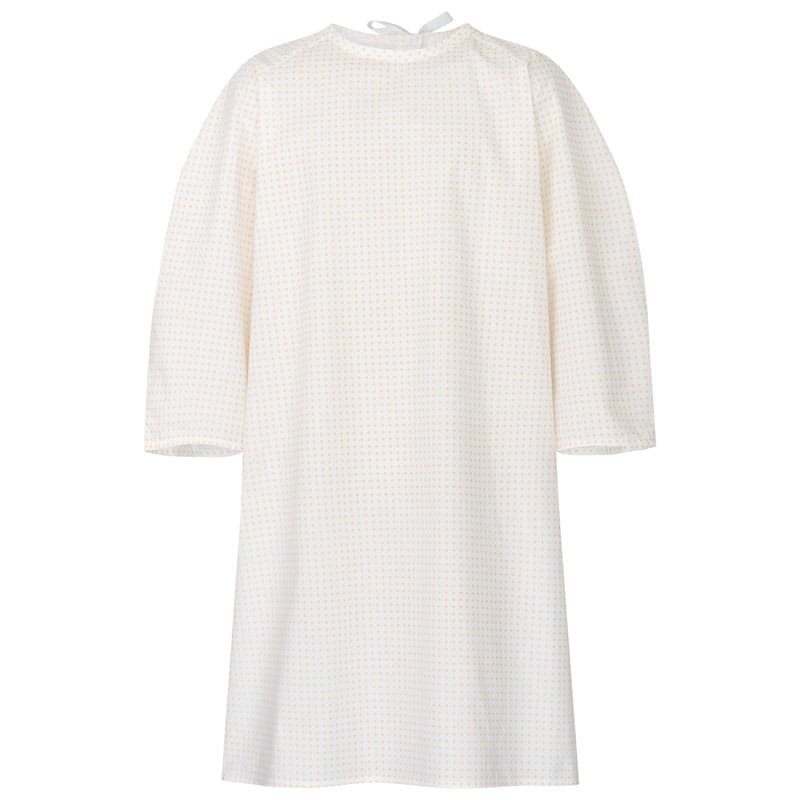 Patientenhemd in Übergröße mit Rückenband, Rundhals & 3/4-Ärmeln. Bequem & funktional – perfekt für medizinische Einrichtungen. Bild 1