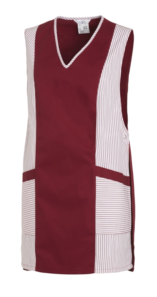 Praktische Überwurfschürze mit zwei Seitentaschen und seitlichem Druckknopfverschluss – bequem, funktional und ideal für den professionellen Alltag. Bild 1