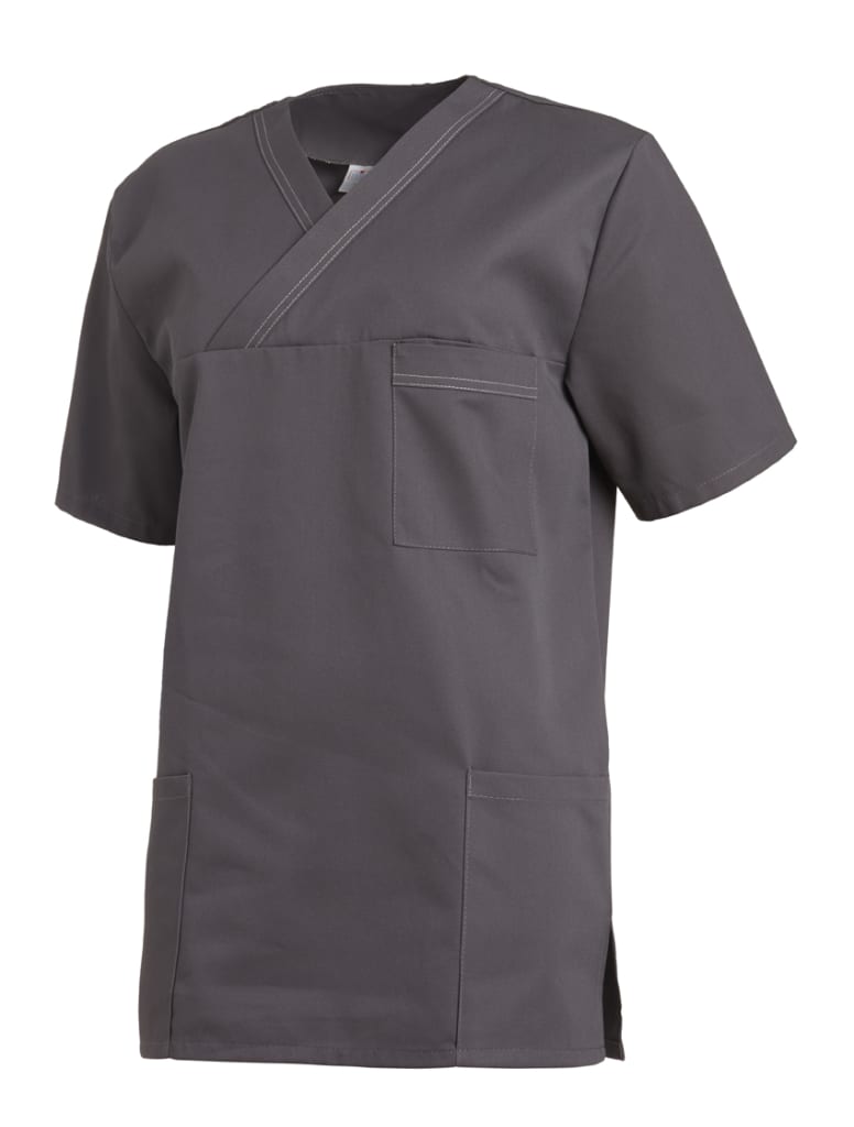 Kasack mit Kontraststeppung, 3 Taschen & Seitenschlitzen. Aus Mischgewebe – modern, bequem & langlebig. Perfekt für den professionellen Arbeitsalltag. Bild 1