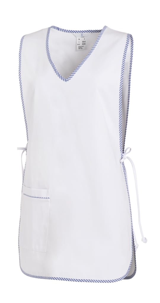 Robuste Überwurfschürze mit Bindebändern und Seitentasche – individuell anpassbar, pflegeleicht und ideal für den professionellen Arbeitsalltag. Bild 1