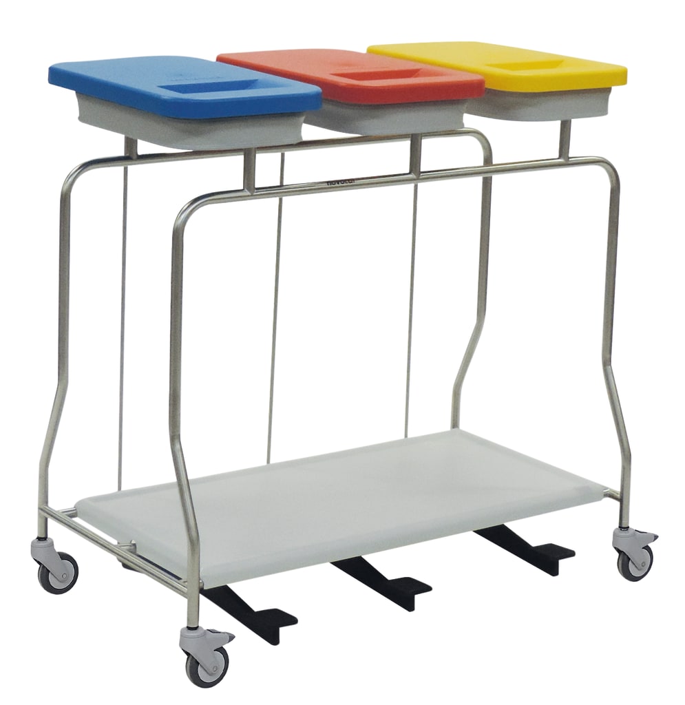 novocal Edelstahl-Abfallsammler "Kompakt" NA73-TVD Bild 1