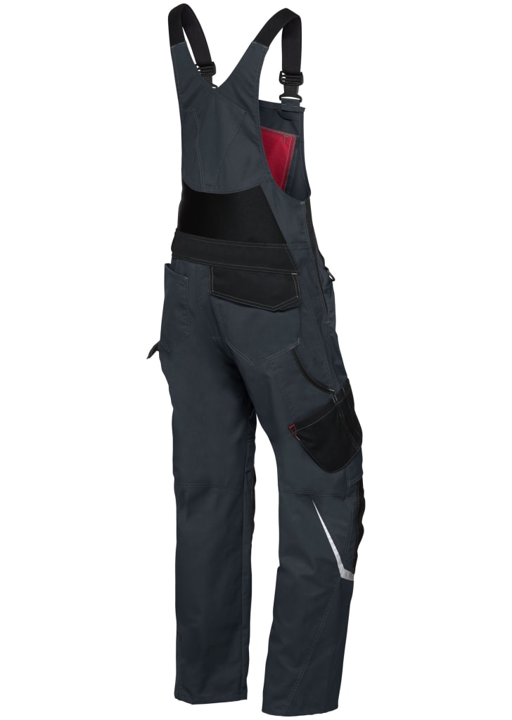 Strapazierfähige Latzhose mit Reißverschlusstaschen, Smartphonetasche & Zollstocktasche. Ideal für Handwerk & Alltag mit maximalem Stauraum. Bild 1