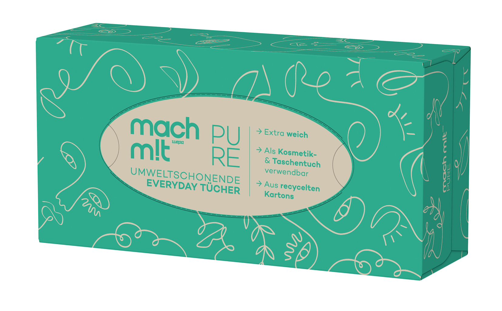 Taschentücher-Box, 4-lagig Bild 1