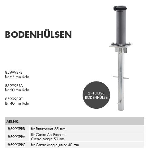 doppler® Bodenhülse mit Bodenanker für Gastro Alu Expert Sonnenschirm Bild 1