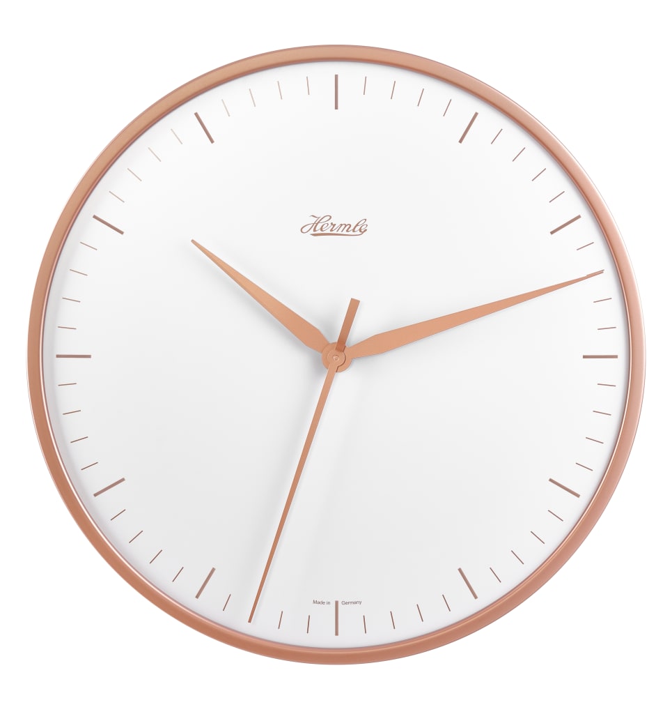 Hermle Wanduhr Rosé Bild 1