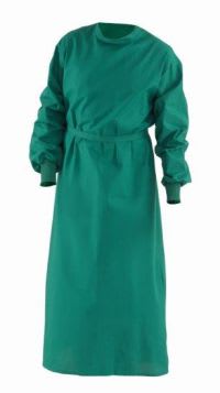 Baumwollmantel mit Rundhals, Bindegürtel & elastischen Bündchen. Komfortabel, funktional & individuell anpassbar für den Berufsalltag. Bild 1