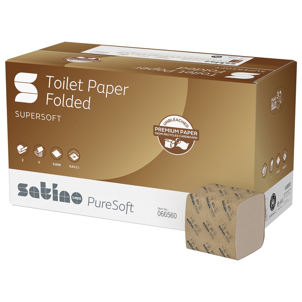 Satino PureSoft Toilettenpapier Einzelblatt Bild 1