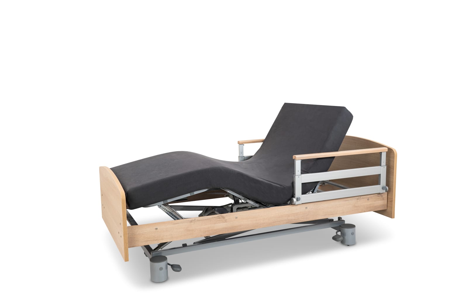 Malsch Pflegebett Impulse inkl. Matratze, Dekor Sandbeige, mit Wandabweiser Bild 7