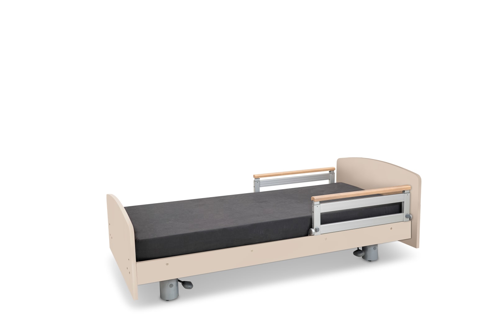 Malsch Pflegebett Impulse inkl. Matratze, Dekor Sandbeige, mit Wandabweiser Bild 1