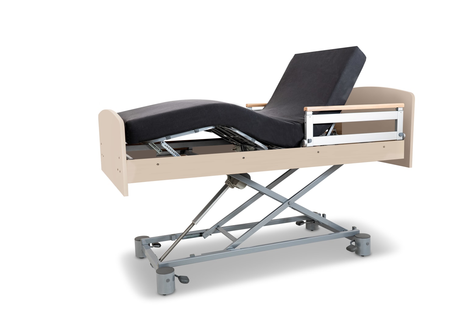 Malsch Pflegebett Impulse inkl. Matratze, Dekor Sandbeige, mit Wandabweiser Bild 3