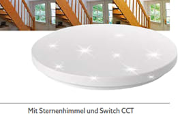 LED Deckenleuchte Aina-L rund Sternenhimmel 24W Bild 1