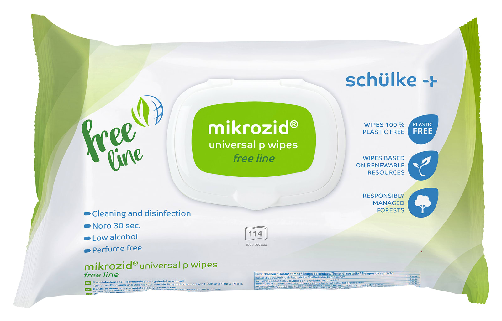 mikrozid universal p wipes free line Bild 1