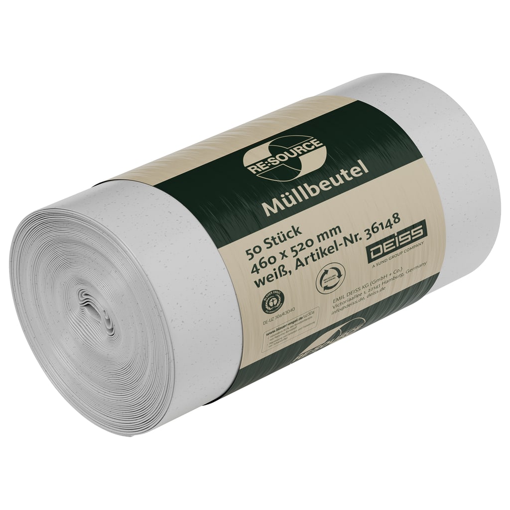 Müllbeutel 18 L premium weiß Bild 1