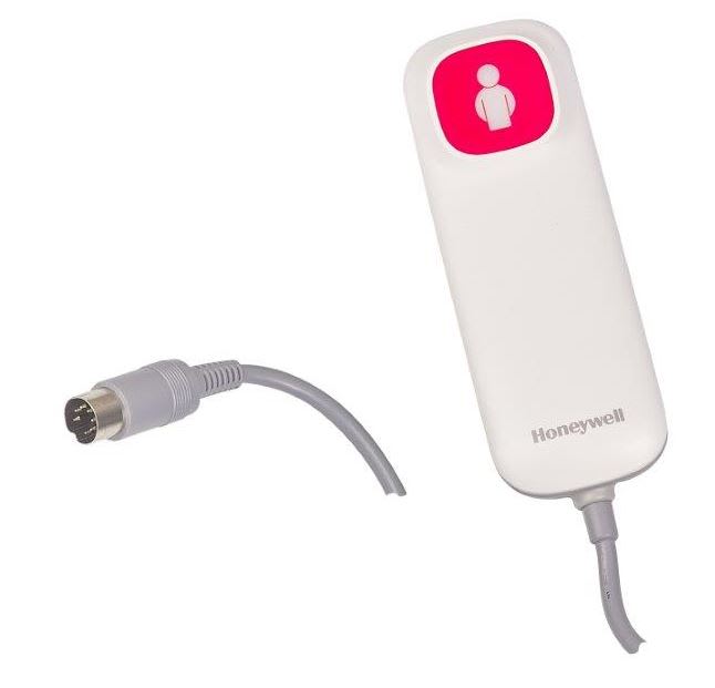 Der Brintaster Ackermann/Honeywell hat einen 7-poligen Anschlussstecker. Eingesetzt werden kann er in Arbeitsstromanlagen und in Ruhestromanlagen.
␍ Bild 1