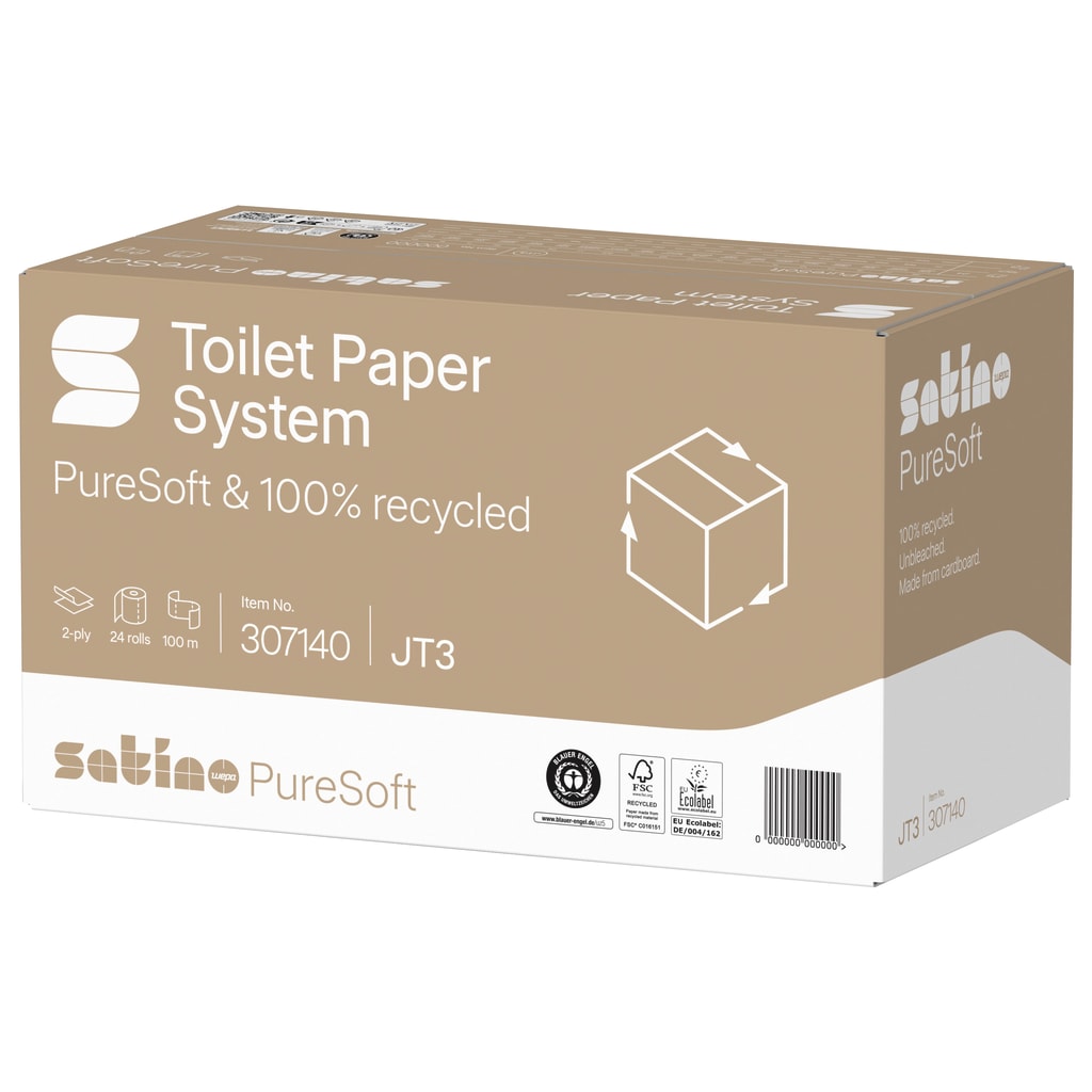 Satino PureSoft Toilettenpapier Compactrolle 2-lg. Bild 1