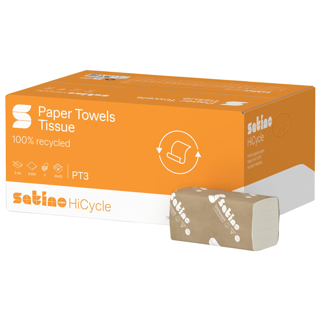 Satino HiCycle Handtuchpapier 25 x 23 cm Bild 1
