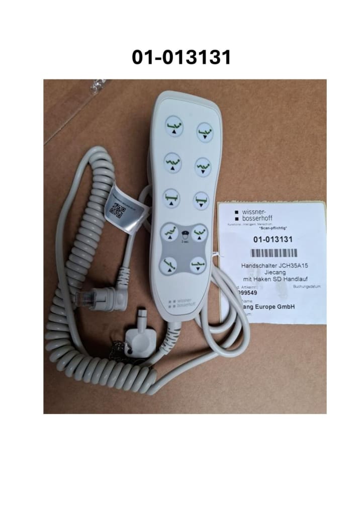 Handschalter mit rundem Haken  für Pflgebett WI-BO Bild 1