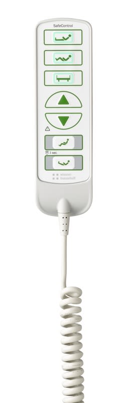 Der Handschalter für Pflegebett Wissner-Bosserhoff passt zu den Modellen Vitalia V4051 und V 4053 (BJ 95-99) und hat 10 Tasten. Bild 1