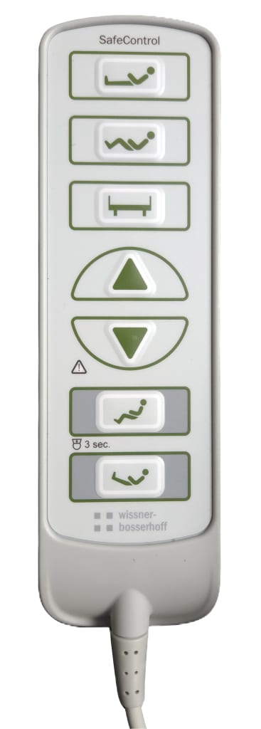 Handschalter SafeControl für Pflegebett ✓ passend für Vitalia, Vitalia/V4051 ► Gleich hier direkt im WiBU-Shop online bestellen! Bild 1