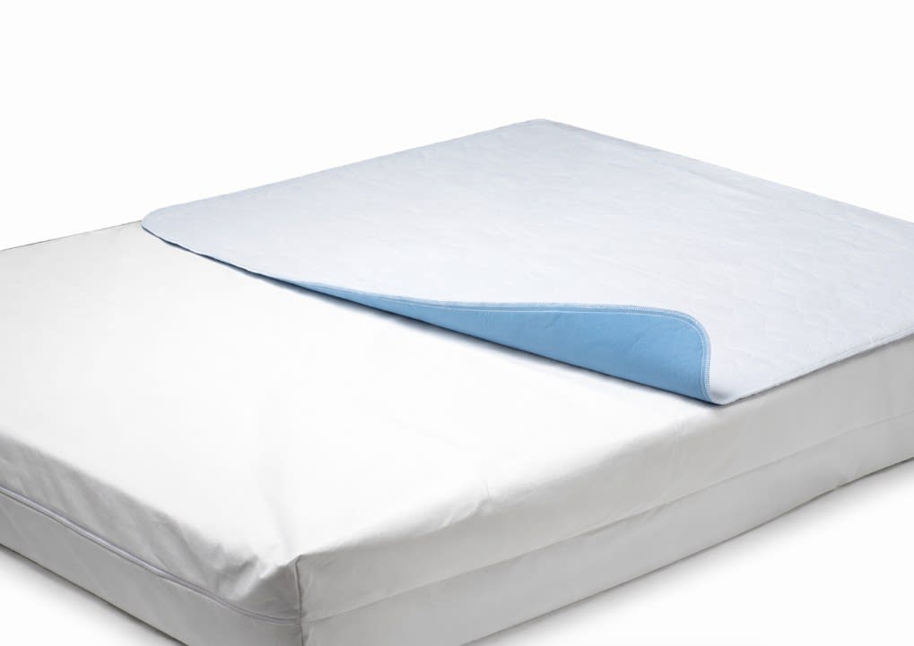 Krankenunterlage Luxus, 90/75 cm, blau/weiß für Pflegeheime & Kliniken ✓ Wibuplus ► Gleich hier zum besten Preis kaufen! Bild 1