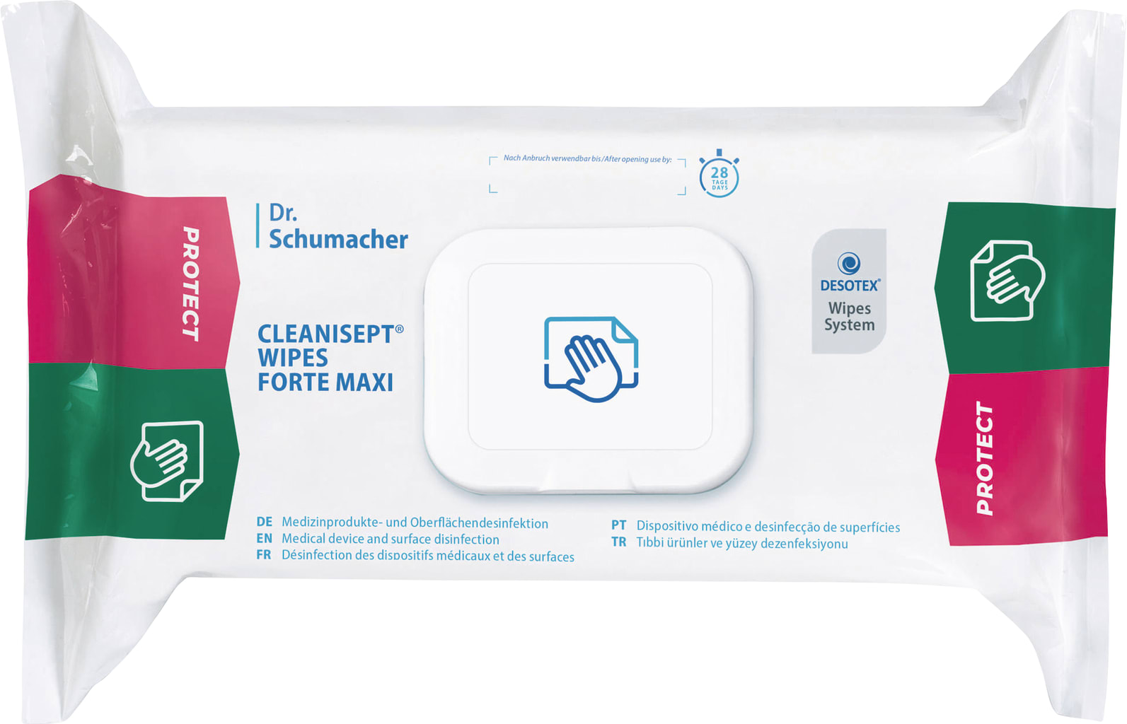 Cleanisept Wipes Forte Maxi, 100 Tücher ✓ VAH-gelistet, schnelltrocknend ► Gleich hier direkt im WiBU-Shop online bestellen! Bild 1