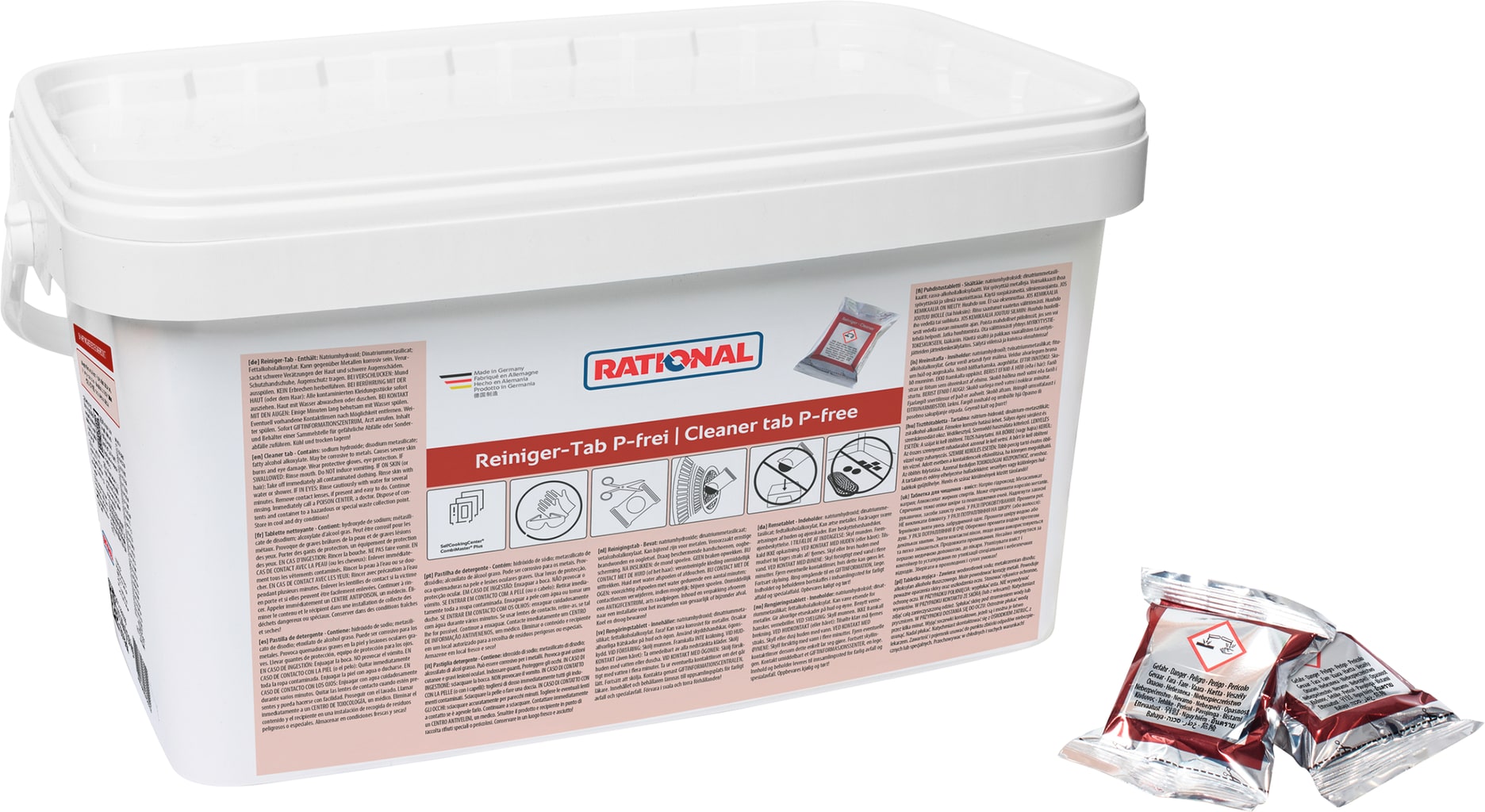 Rational Reiniger-Tabs für Pflegeheime & Kliniken ✓ konzentriert & rückstandsfrei ► Direkt online im WiBU-Shop bestellen! Bild 1