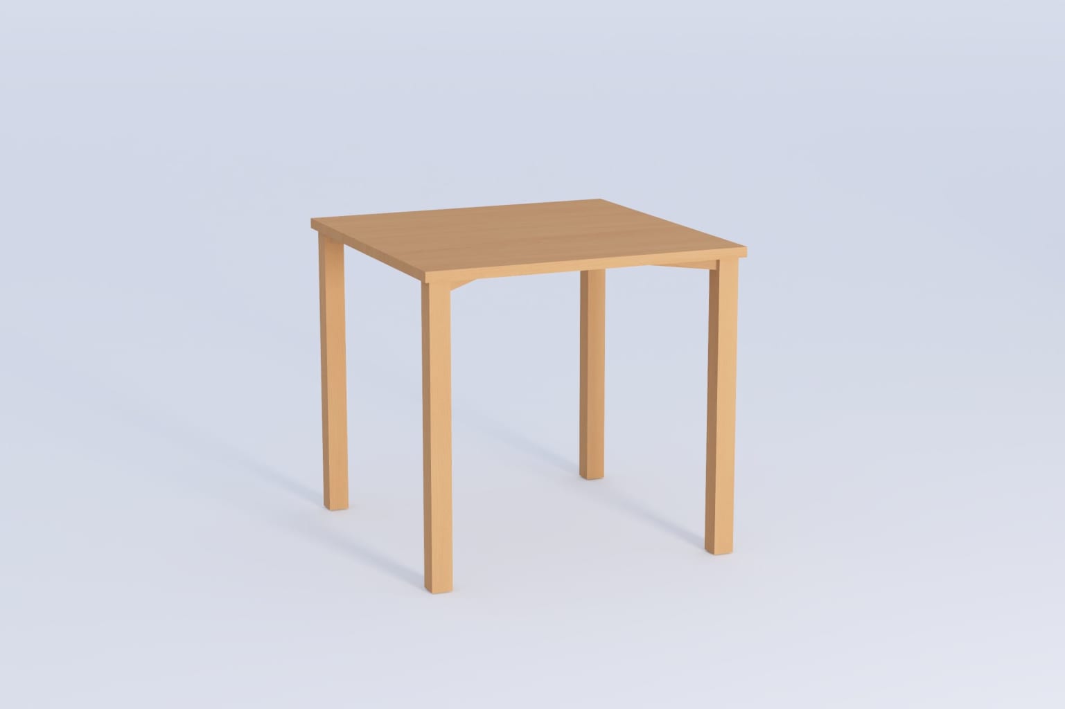 Tisch 80 x 80 cm, Beizton Buche standard, Tischplatte Altmühlbuche Bild 1