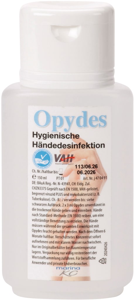 Kiehl Opydes Hygienische Händedesinfektion Bild 1