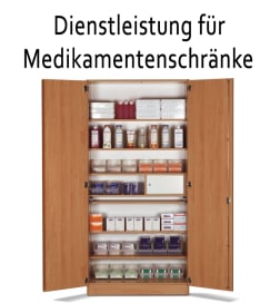 Diverse Dienstleistungen für die Medikamentenschränke.