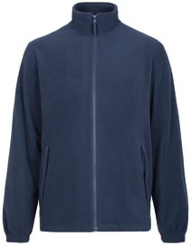 Fleecejacke aus weichem Antipilling-Fleece mit Stehkragen und zwei schrägen, verdeckten Reißverschluss-Taschen.