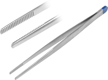 Steril verpackte Einmal-Pinzette aus Metall