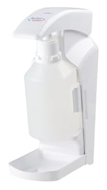 Bei diesem System bilden Pumpe und Flasche eine fest verbundene Einheit, die Aufbereitung des Spenders entfällt. Dosiert die benötigten Präparatemengen durch den verstellbaren Dosierhub in Mengen von ca. 1,5 oder 3 ml je Hub