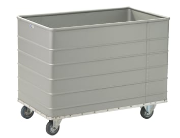 n diesen fahrbaren Containern aus Aluminium können Wäsche, Lebens- und Genussmittel und Güter aller Art befördert werden.