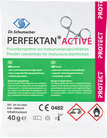 Hochwirksames Pulverkonzentrat zur manuellen Desinfektion von Instrumenten aller Art.