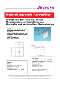 Einzeln verpackte Filter für Kataspir Absaugpumpen.