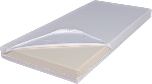 Ersatzbezug für alle Rhombo Care® Matratzen: Jersey mit mikrofeiner, atmungsaktiver PU-Beschichtung. Wasserdicht, bakterien- und virendicht, desinfizierbar,