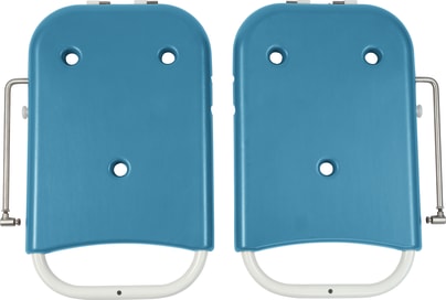 Set mit zwei Liegelift-Flügeln und Sicherheitsgurt, zum Umbau des WiBUplus Dusch- und Badelifters avi zu einem Liegelifter.