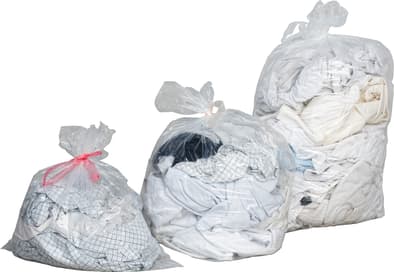 Wasserlösliche Wäschesäcke zum Verpacken von verschmutzter oder infektiöser Kleidung bzw. Textilien