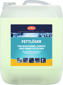 Universeller Fettlöser für alle wasserbeständigen Oberflächen, Maschinen und Geräte.