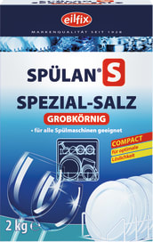 Feines Siederaffinade-Salz für alle Geschirrspülmaschinen mit interner Regenerierung.