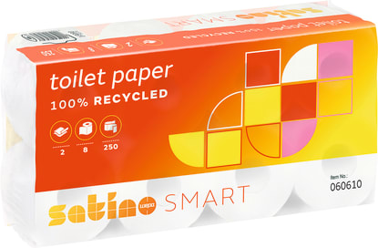 Toilettenpapier aus Recyclingpapier in drei Qualitäten.