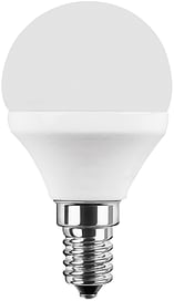 5 W (40 W), 470 lm, 2.700 K (Warmweiß), Energieeffizienzklasse F, 82 x 45 mm, nicht dimmbar, 160 ° Abstrahlwinkel, E14, Tropfenform